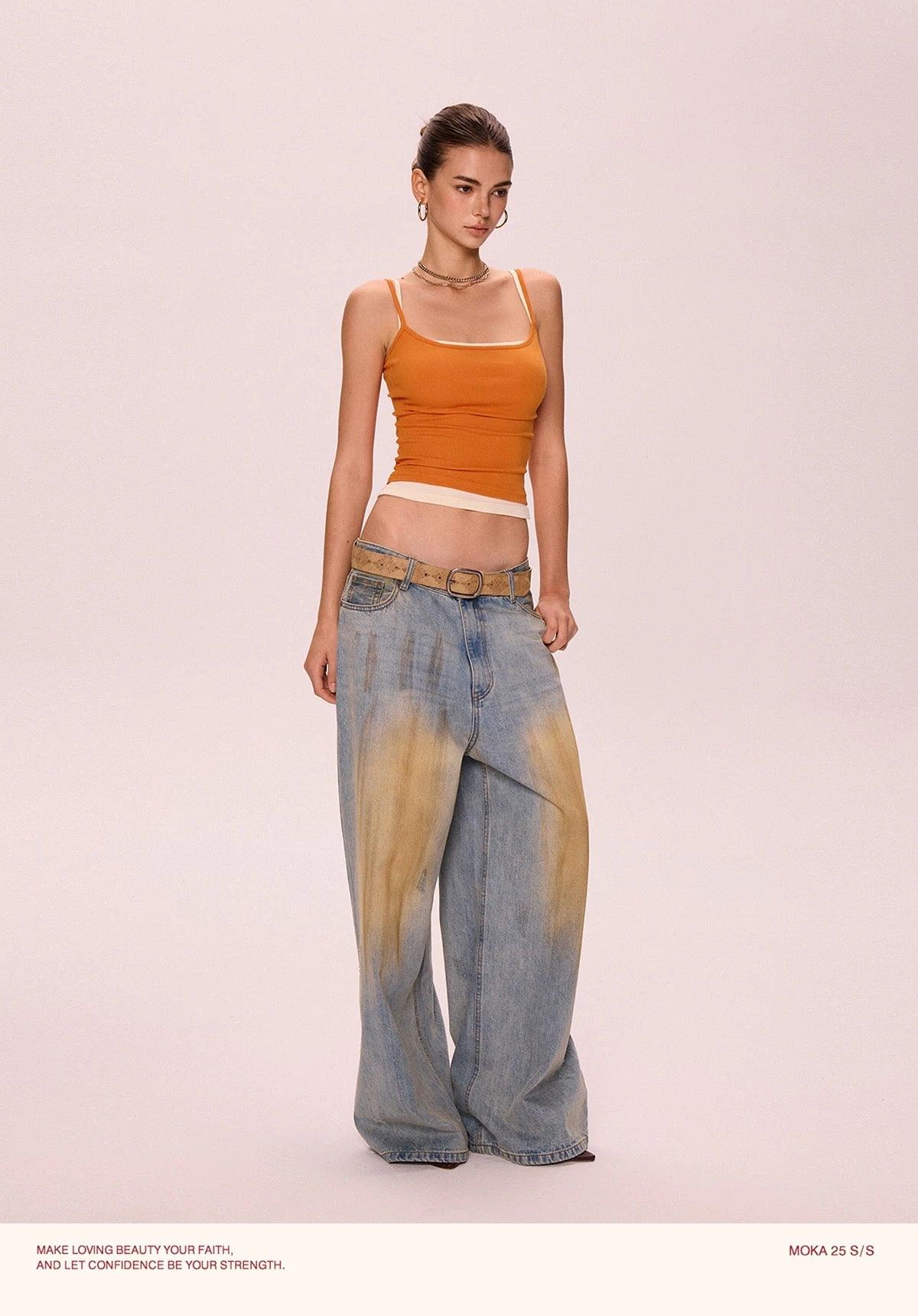 basic cami orange