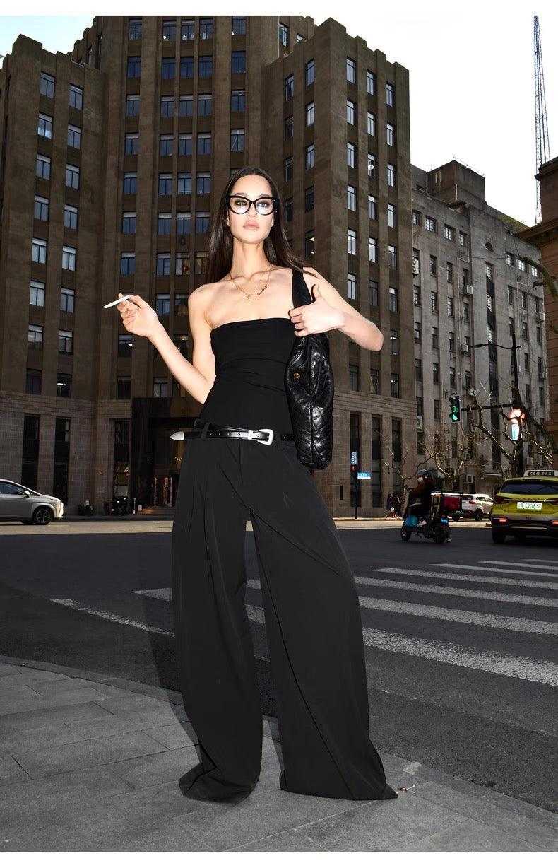 Straight suit pants