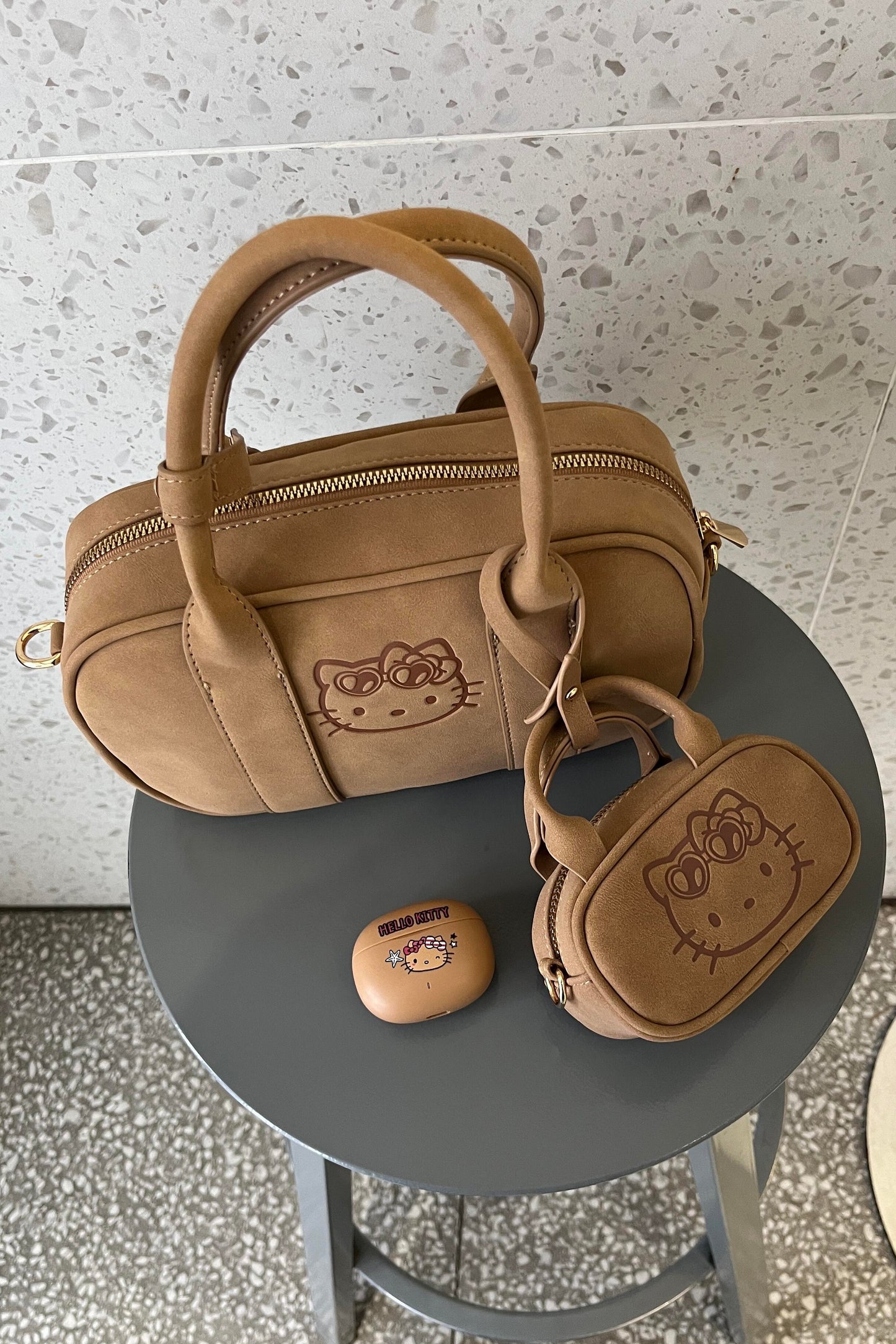 Brown Tanned Hello kitty Bag