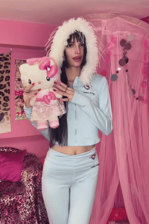 Blue HelloKitty hoodie