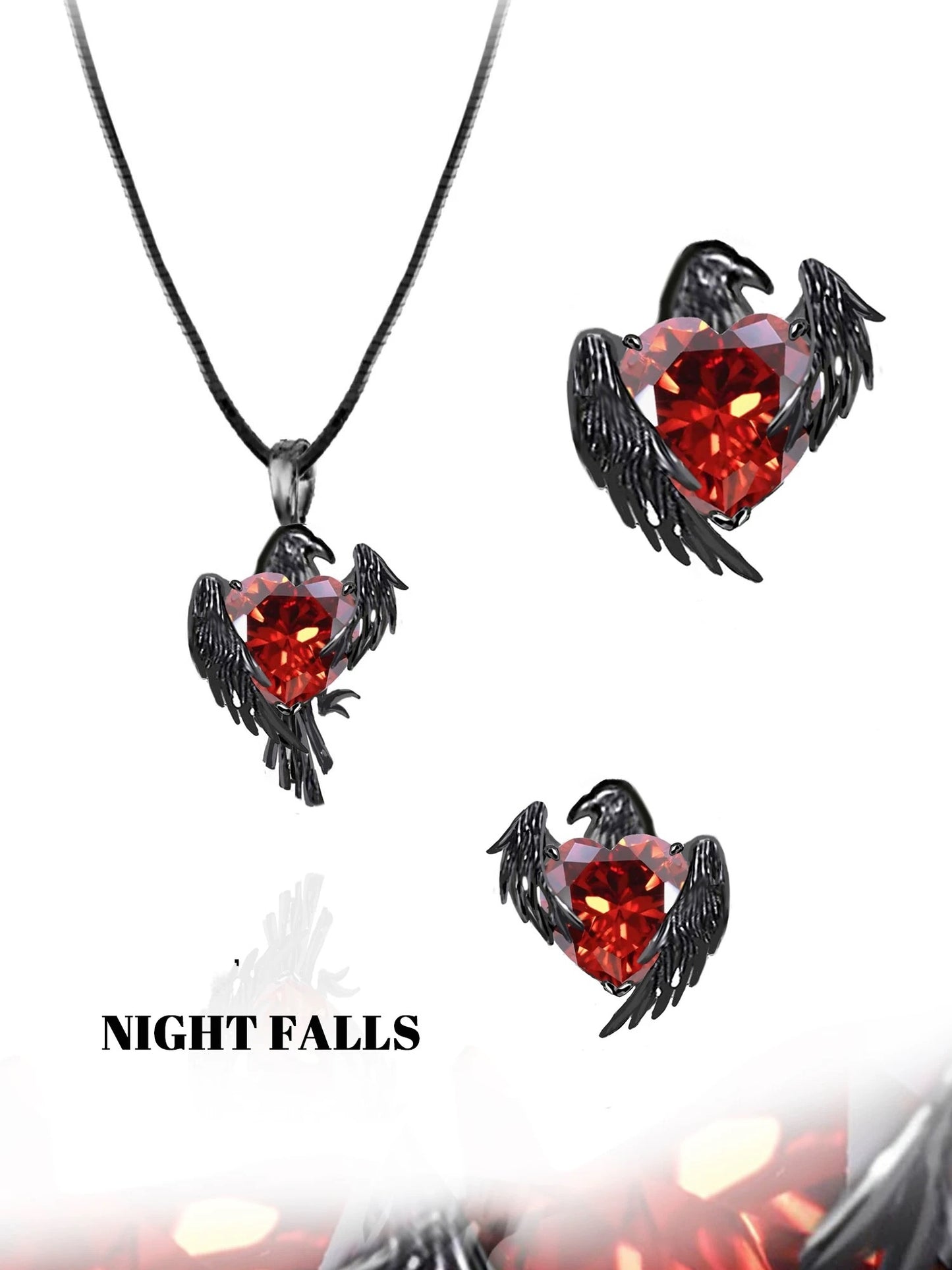 Qin Che the heart of crow necklace