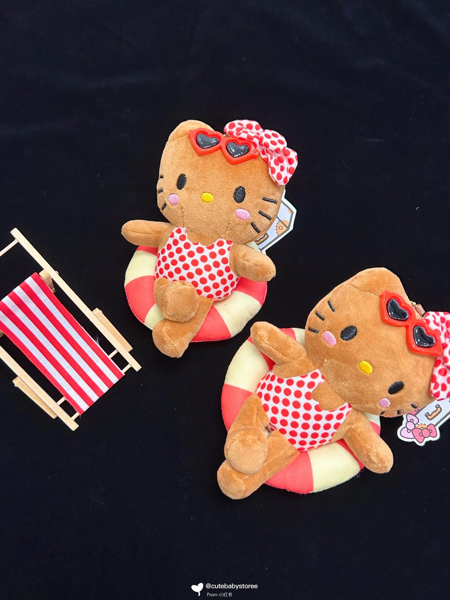 Swimming ring Hello Kitty plush pendant