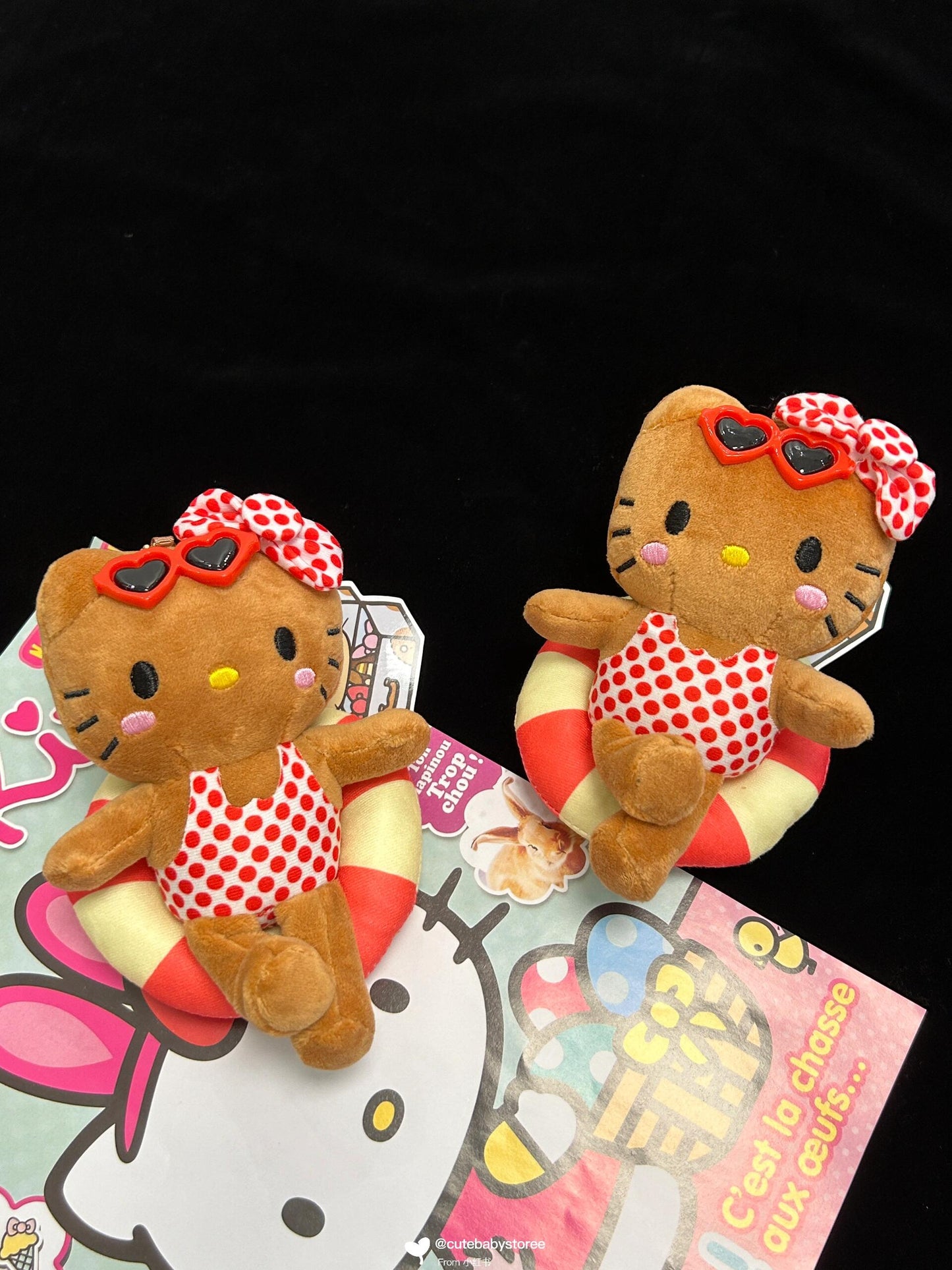 Swimming ring Hello Kitty plush pendant