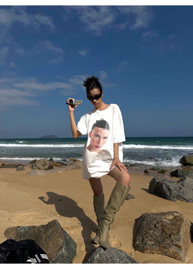 Printed Crew Neck T-Shirt
