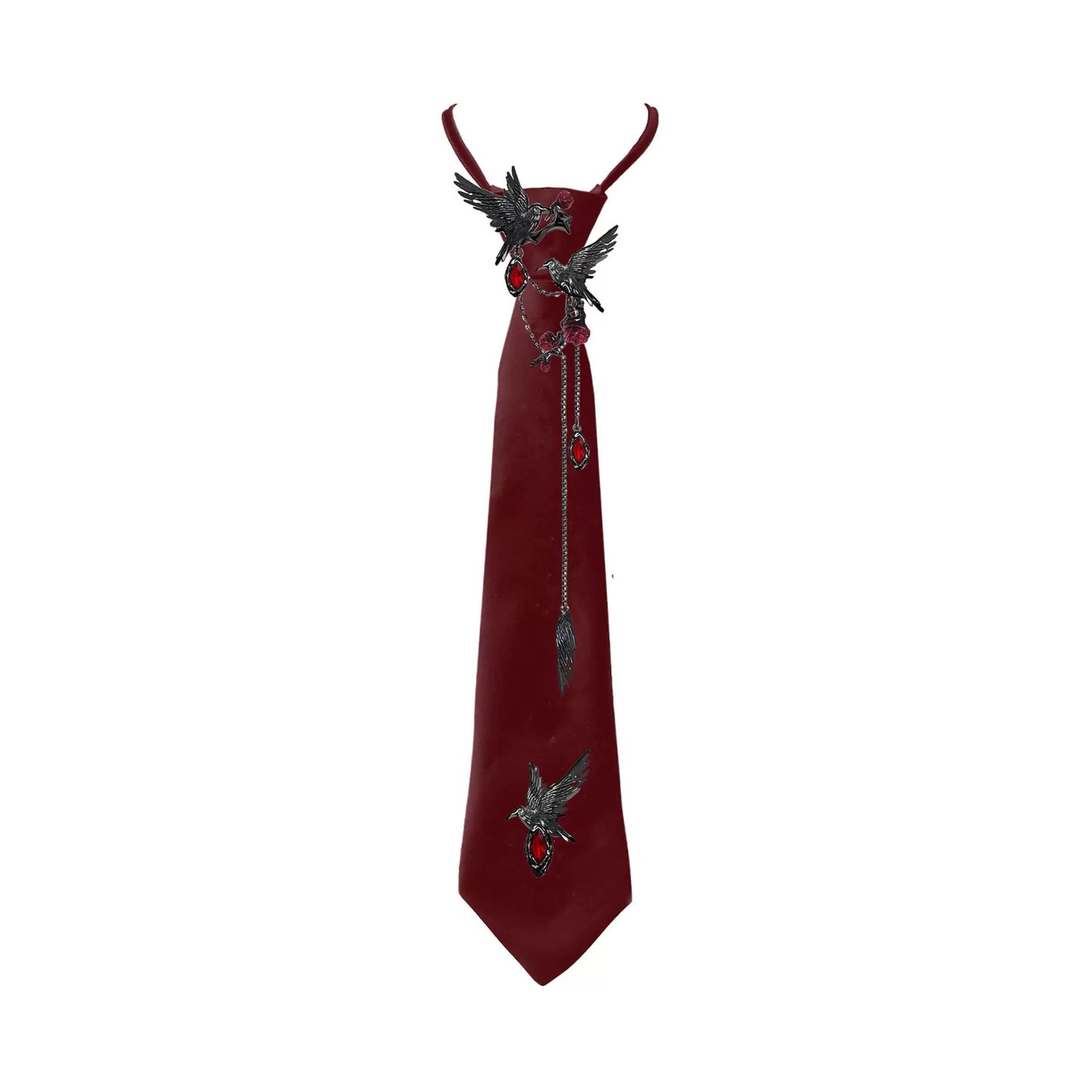Qin Che red throne crow tie