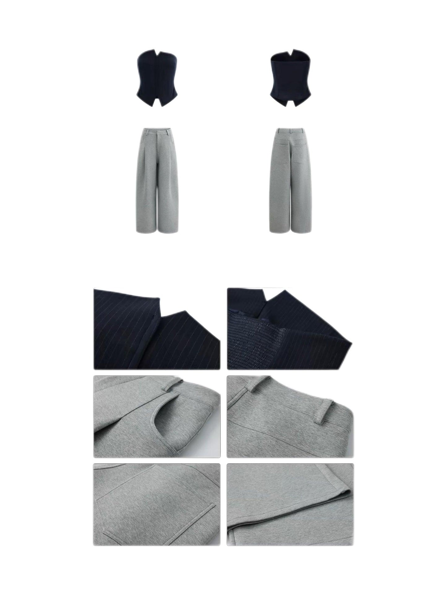 tube top pants set
