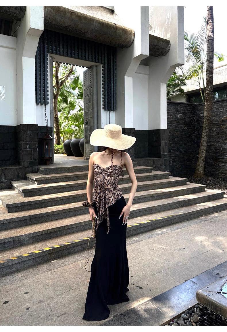 Black maxi skirt