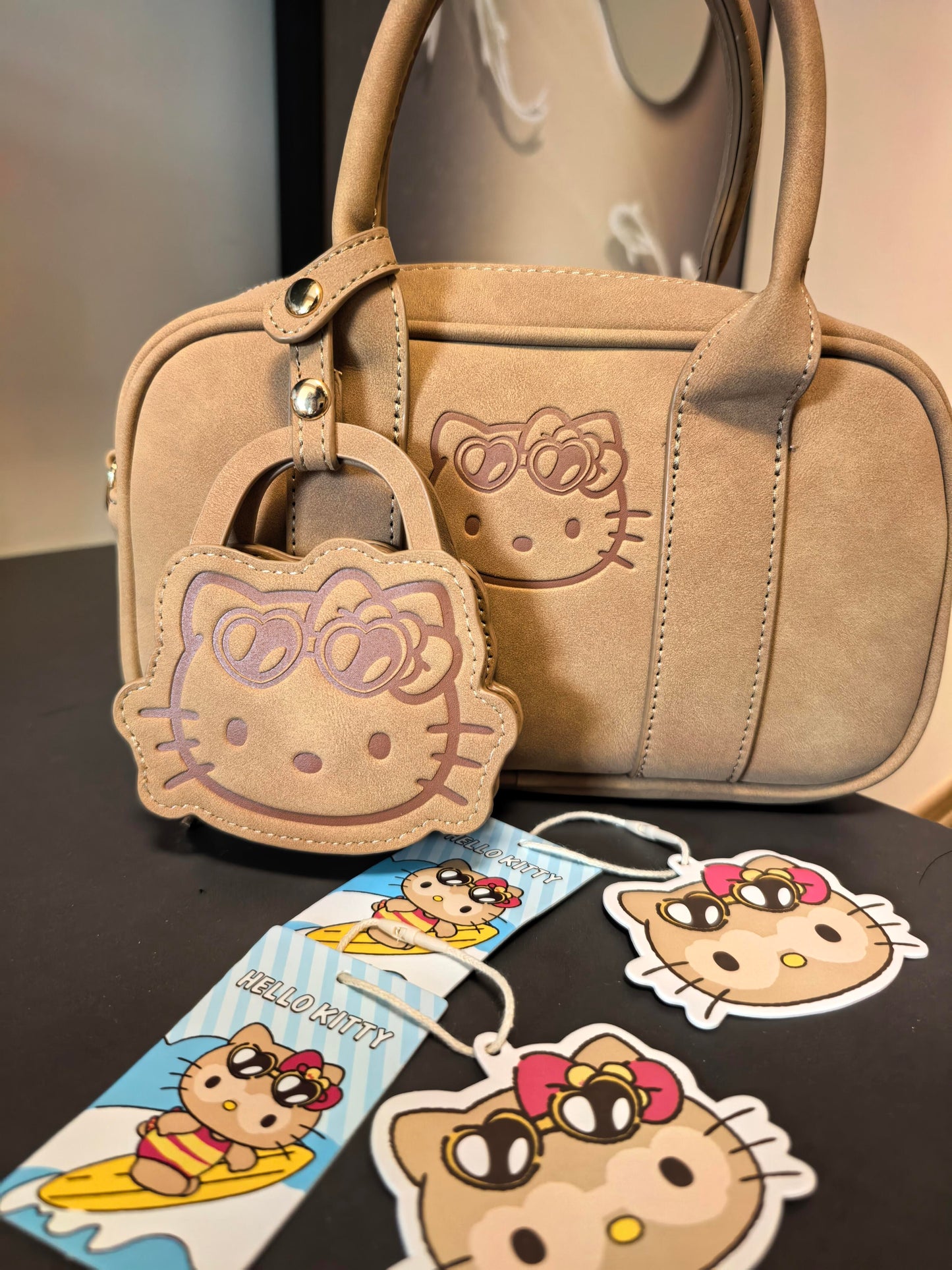 Brown Tanned Hello kitty Bag