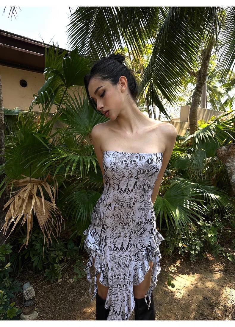 Snake tube top dress