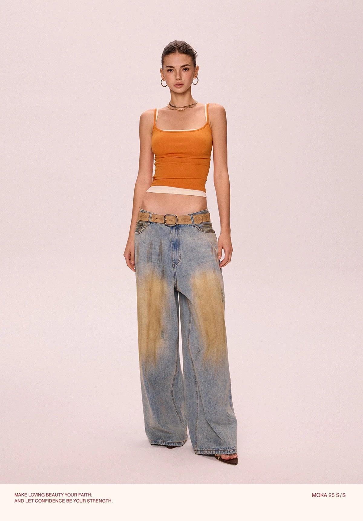 basic cami orange