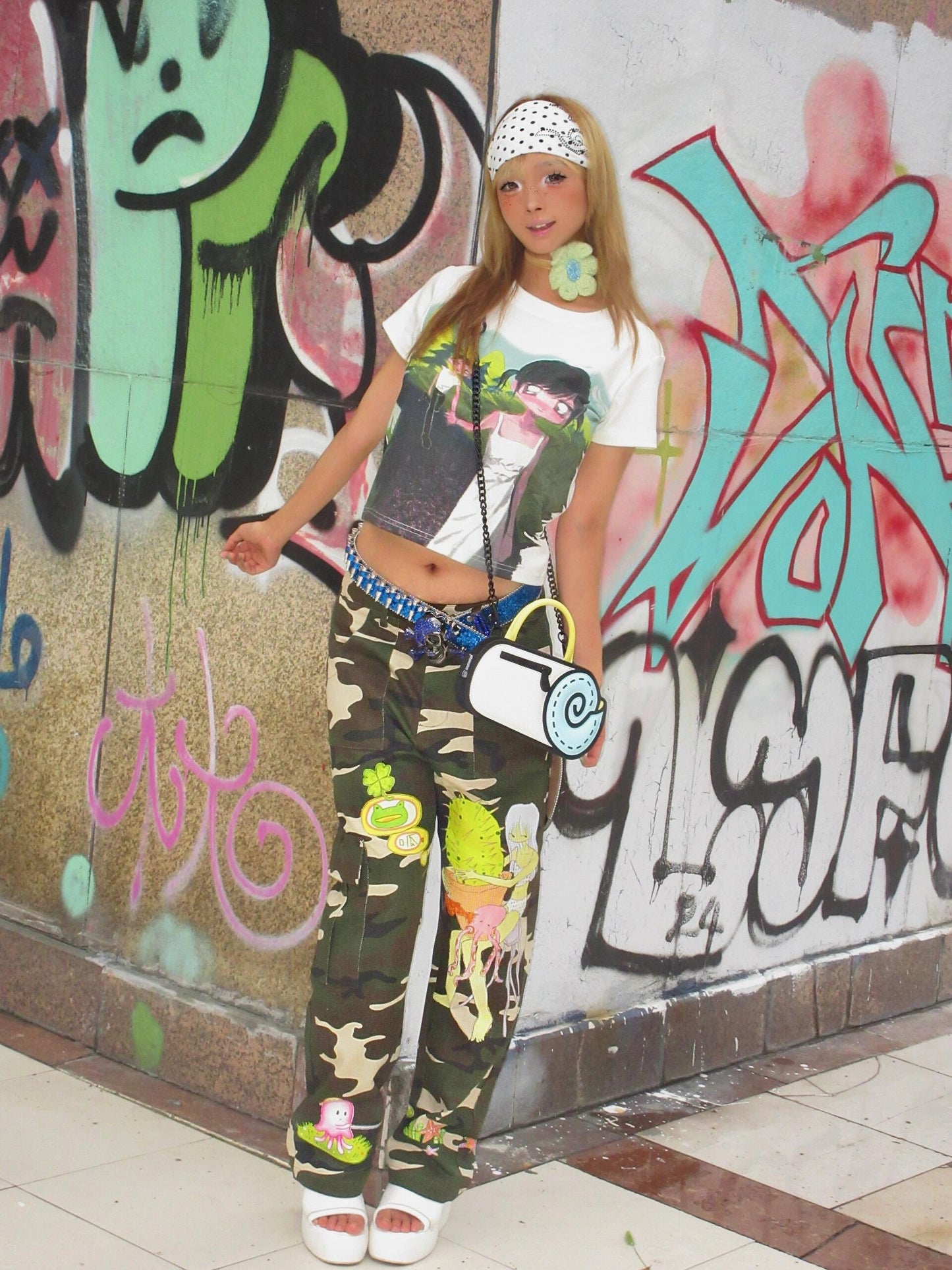 Octopus grass joint camouflage pants