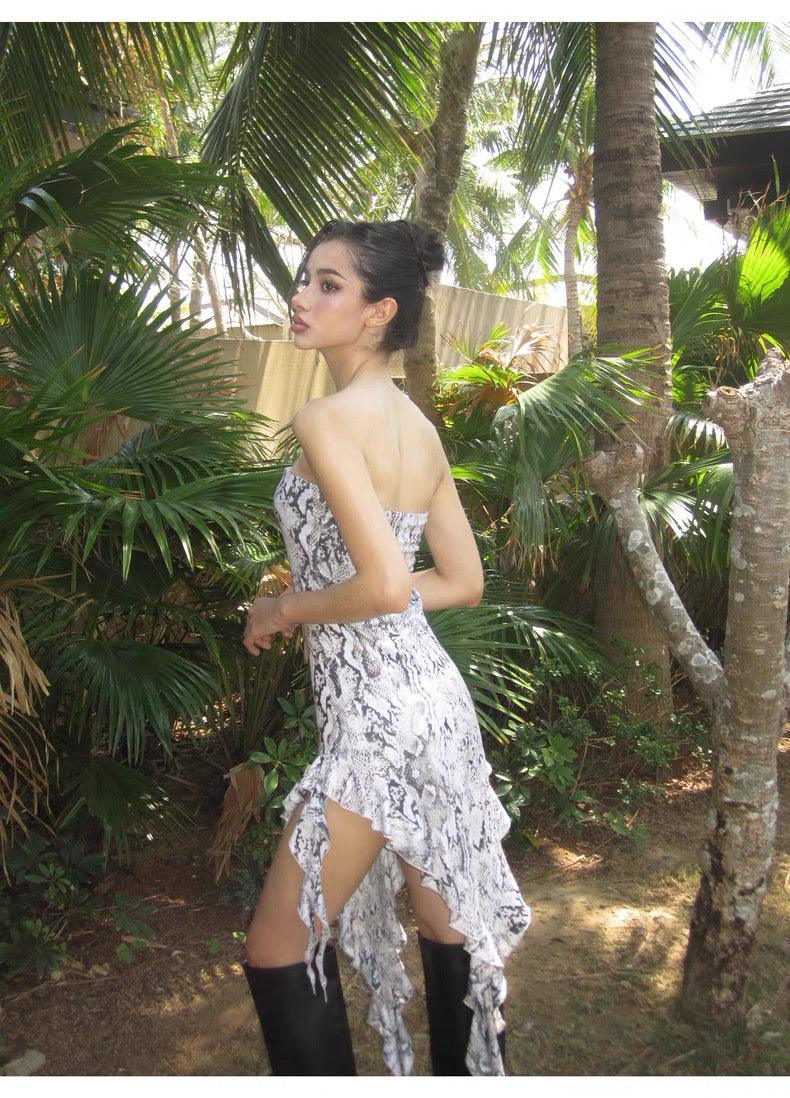 Snake tube top dress