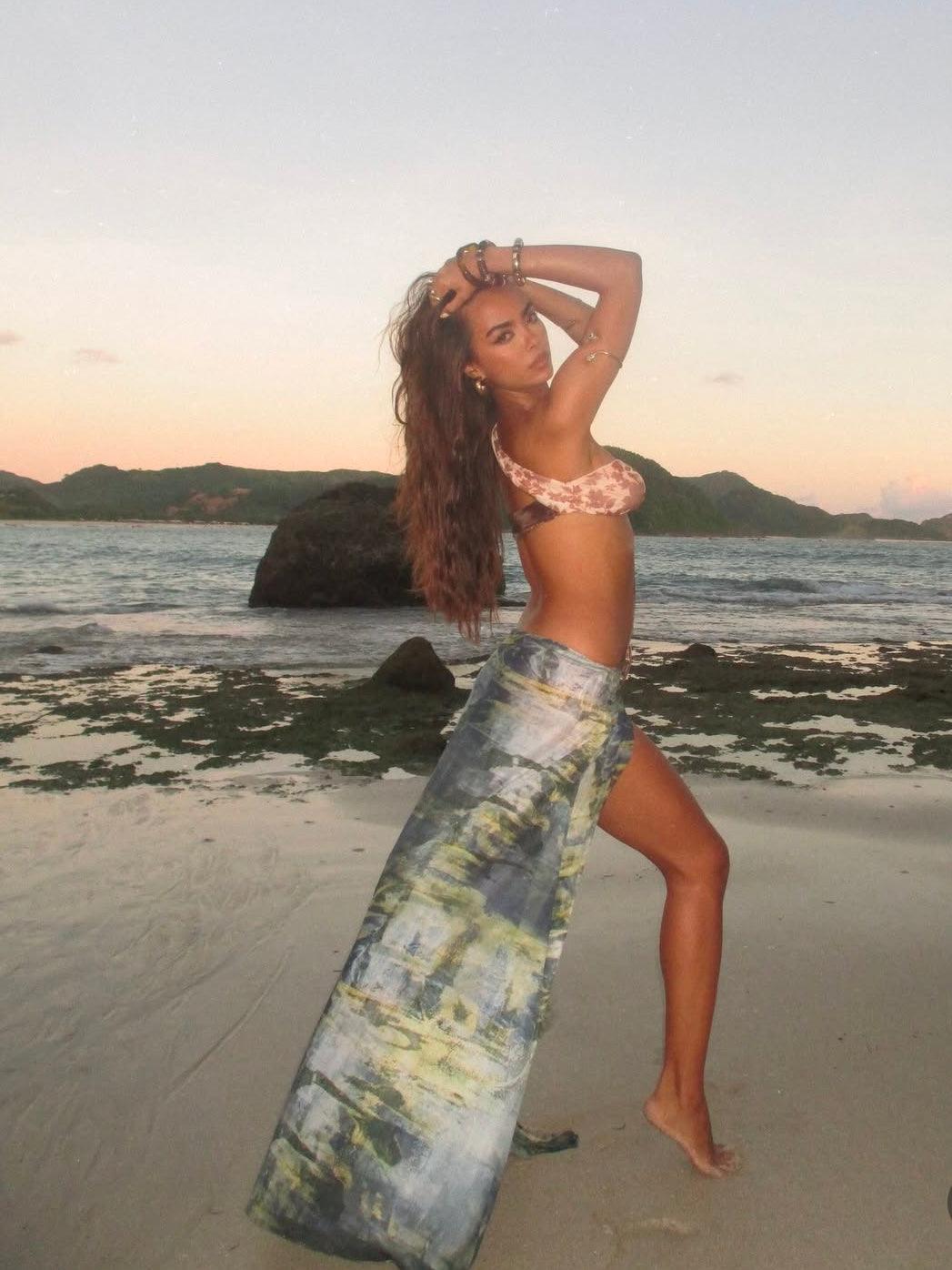 print sexy maxi dress