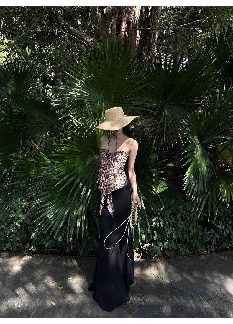Black maxi skirt