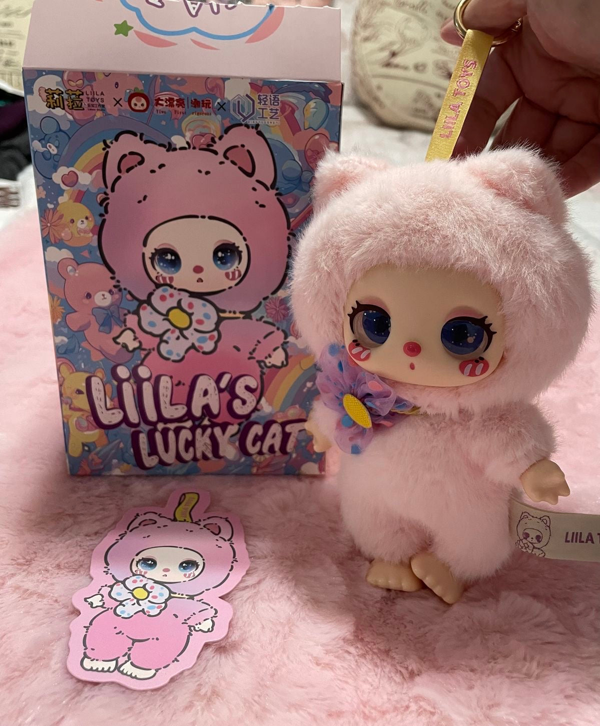 Lilla's lucky cat Mint Doll