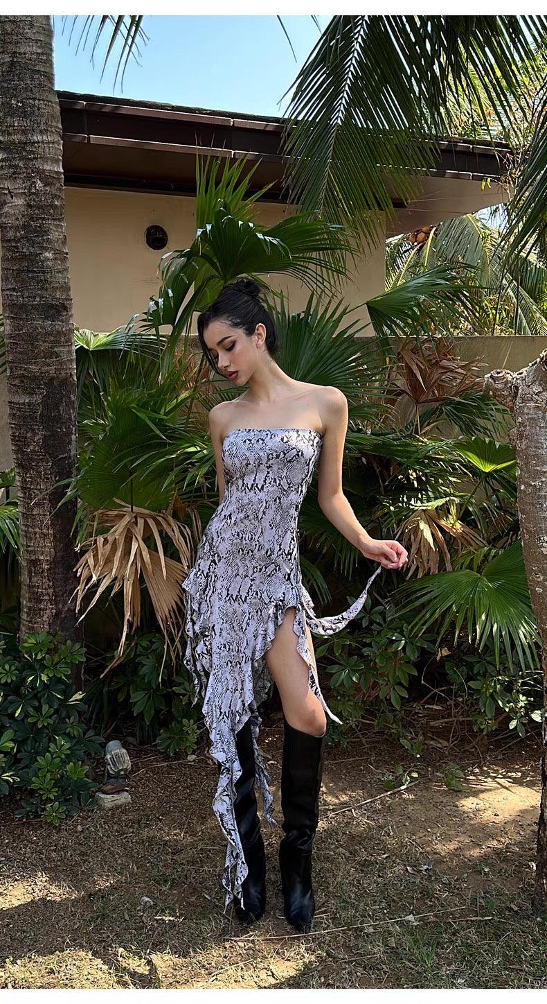 Snake tube top dress