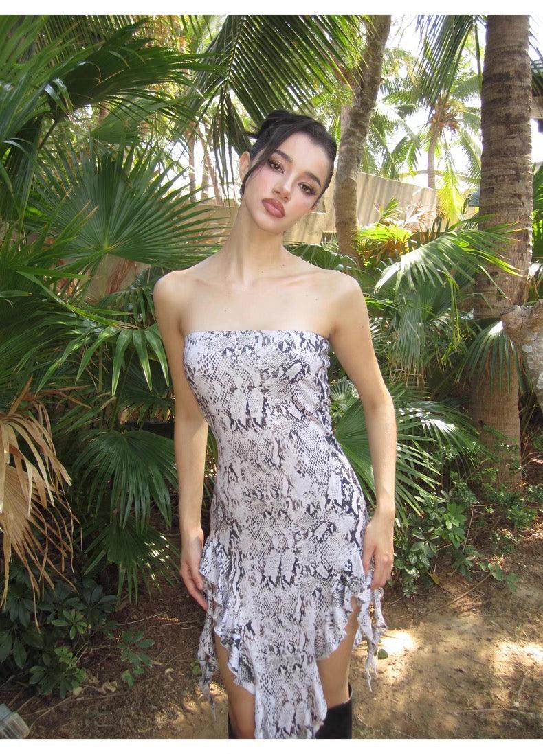Snake tube top dress