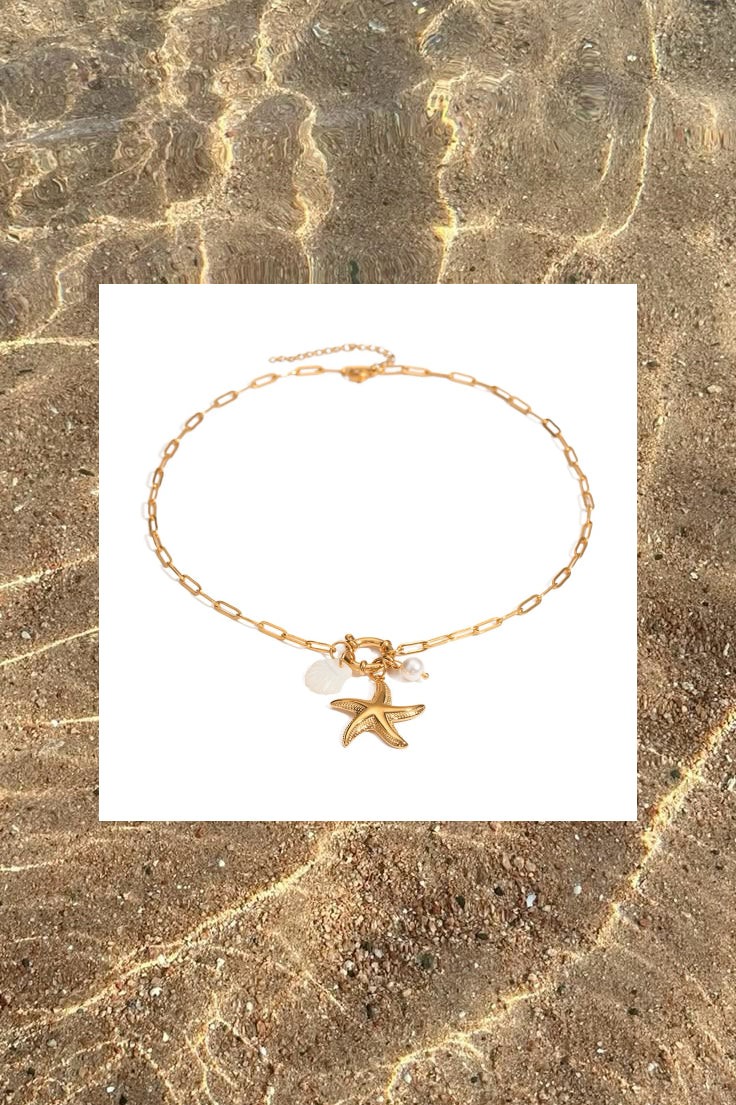 Starfish Conch Layered Necklace