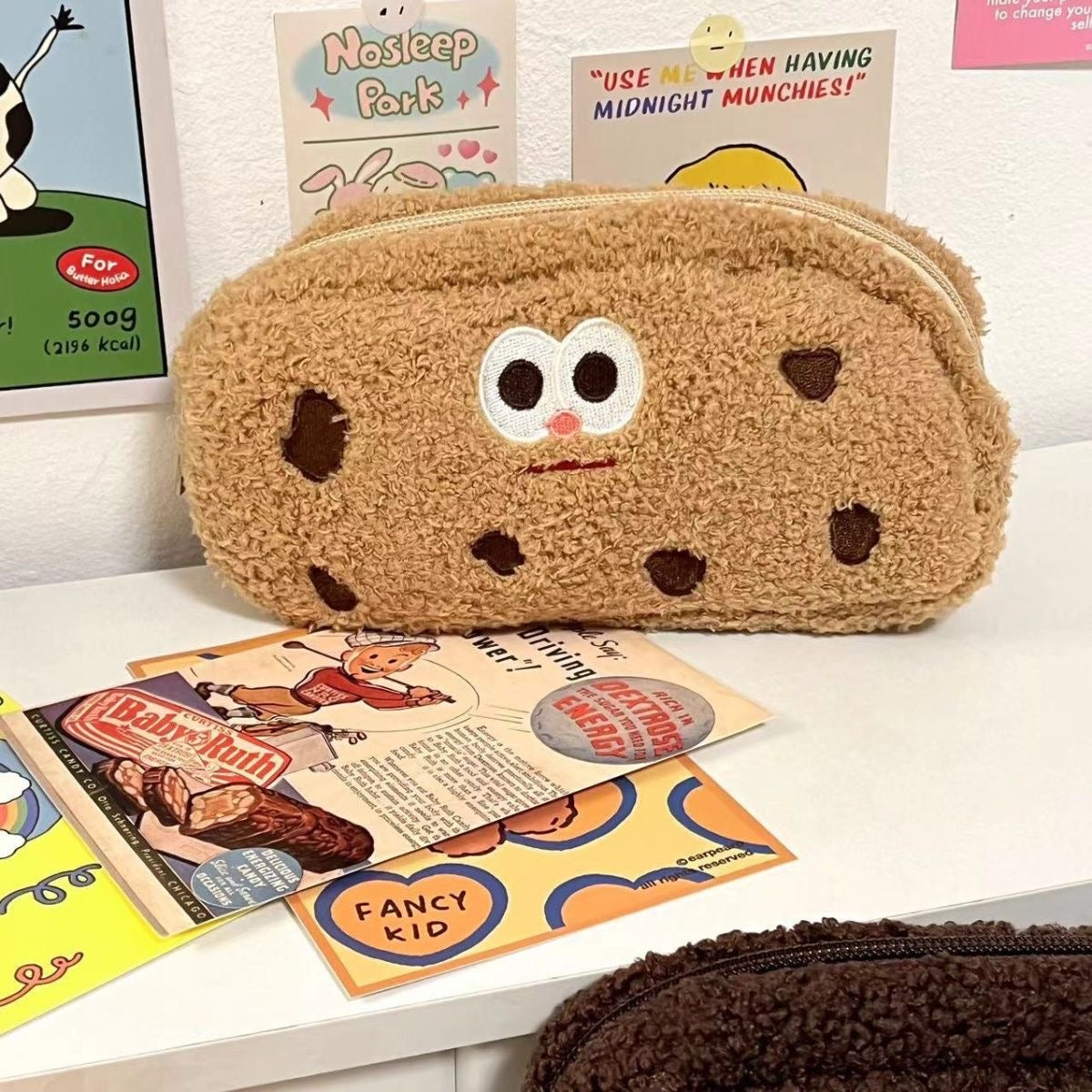 Cookie-shaped Pencil Case & Storage Bag