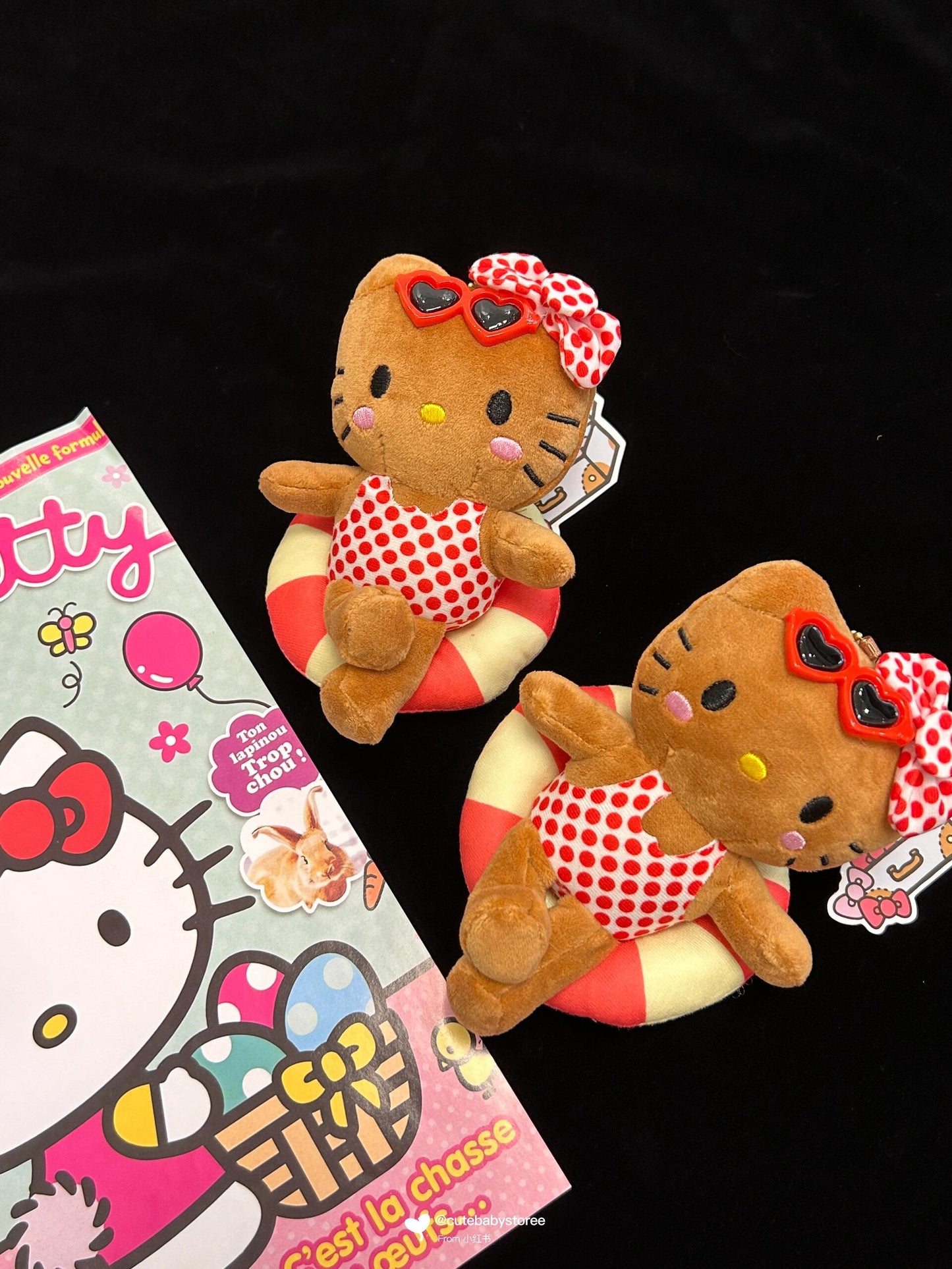 Swimming ring Hello Kitty plush pendant