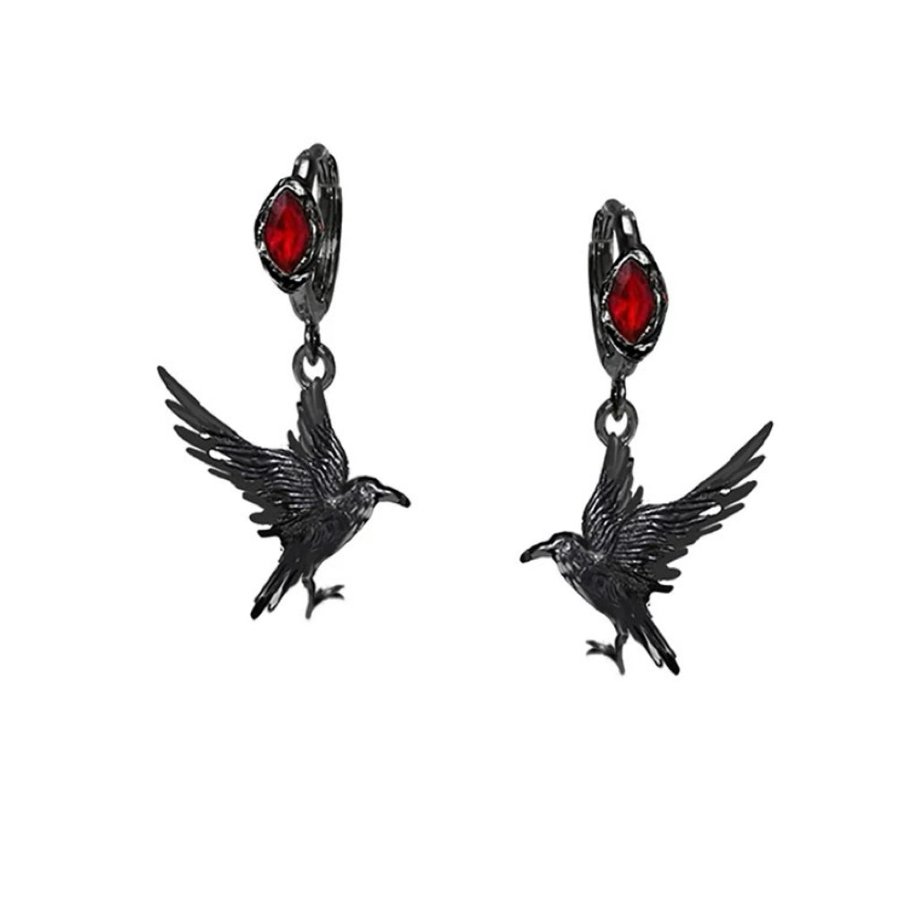 Qin Che Crow Earings