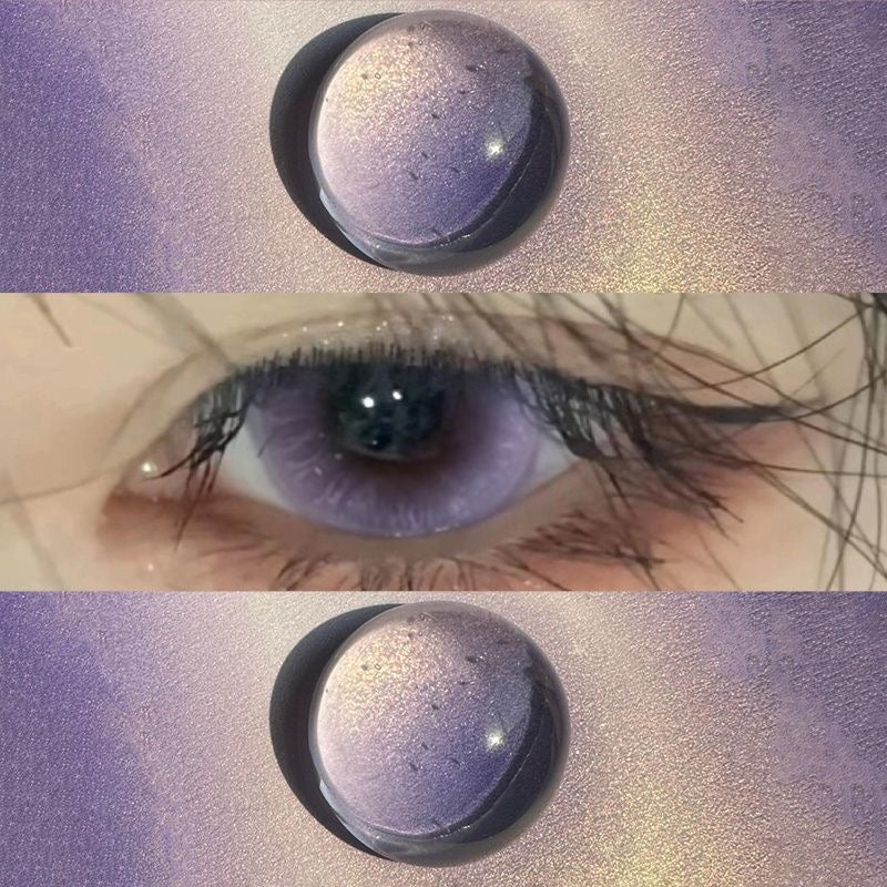 Dreamy purple colored contact lenses