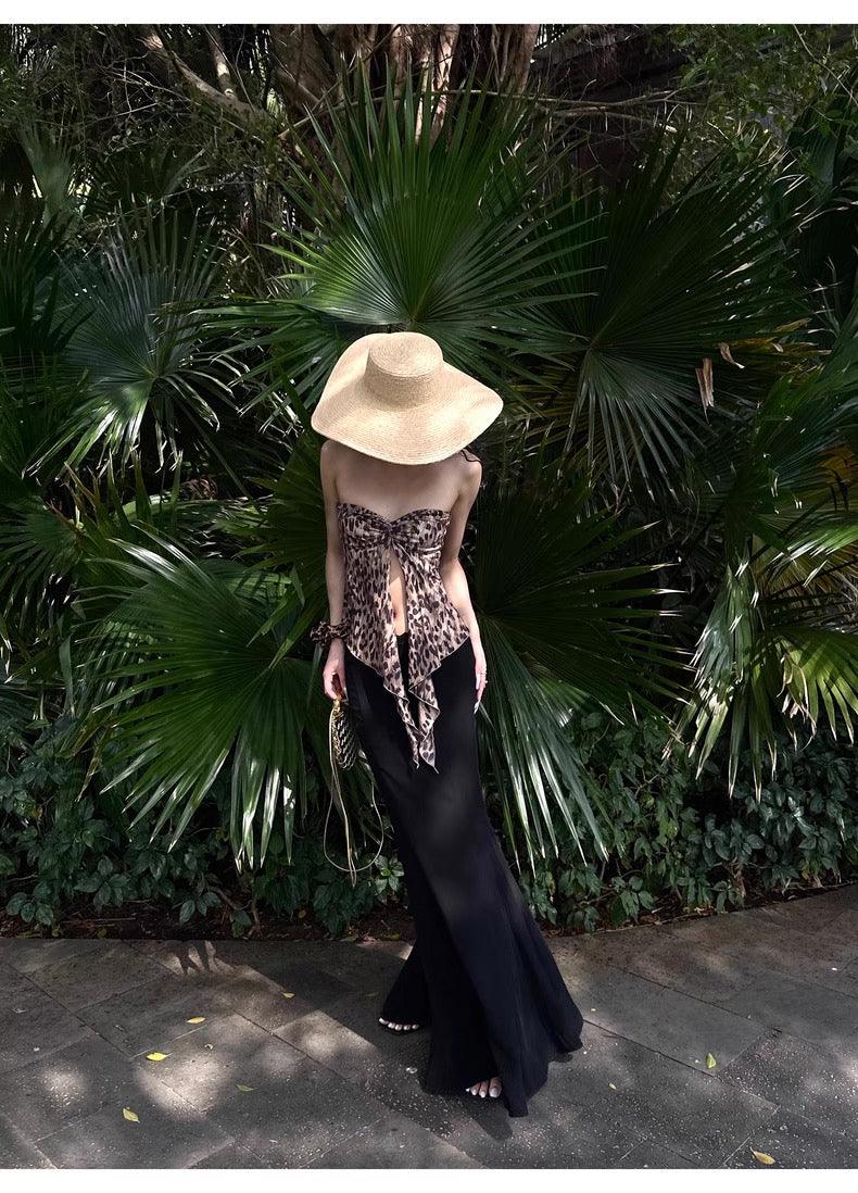 Black maxi skirt