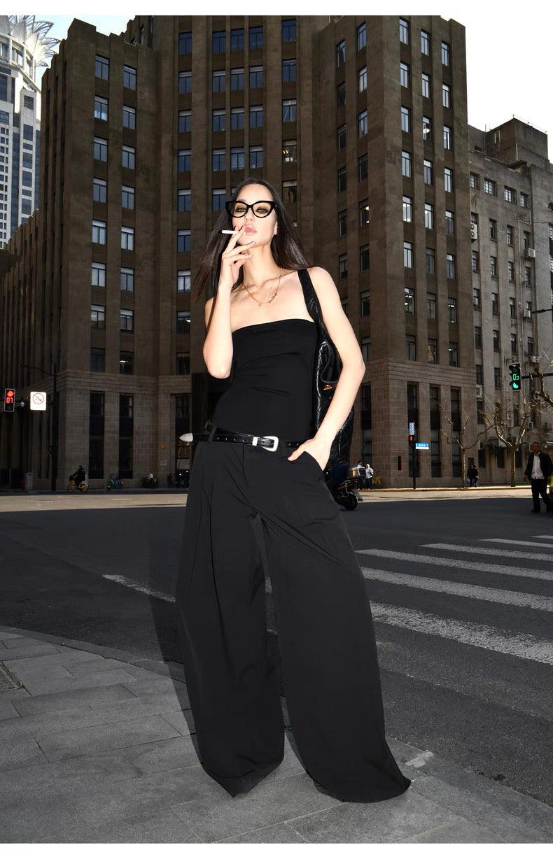 Straight suit pants