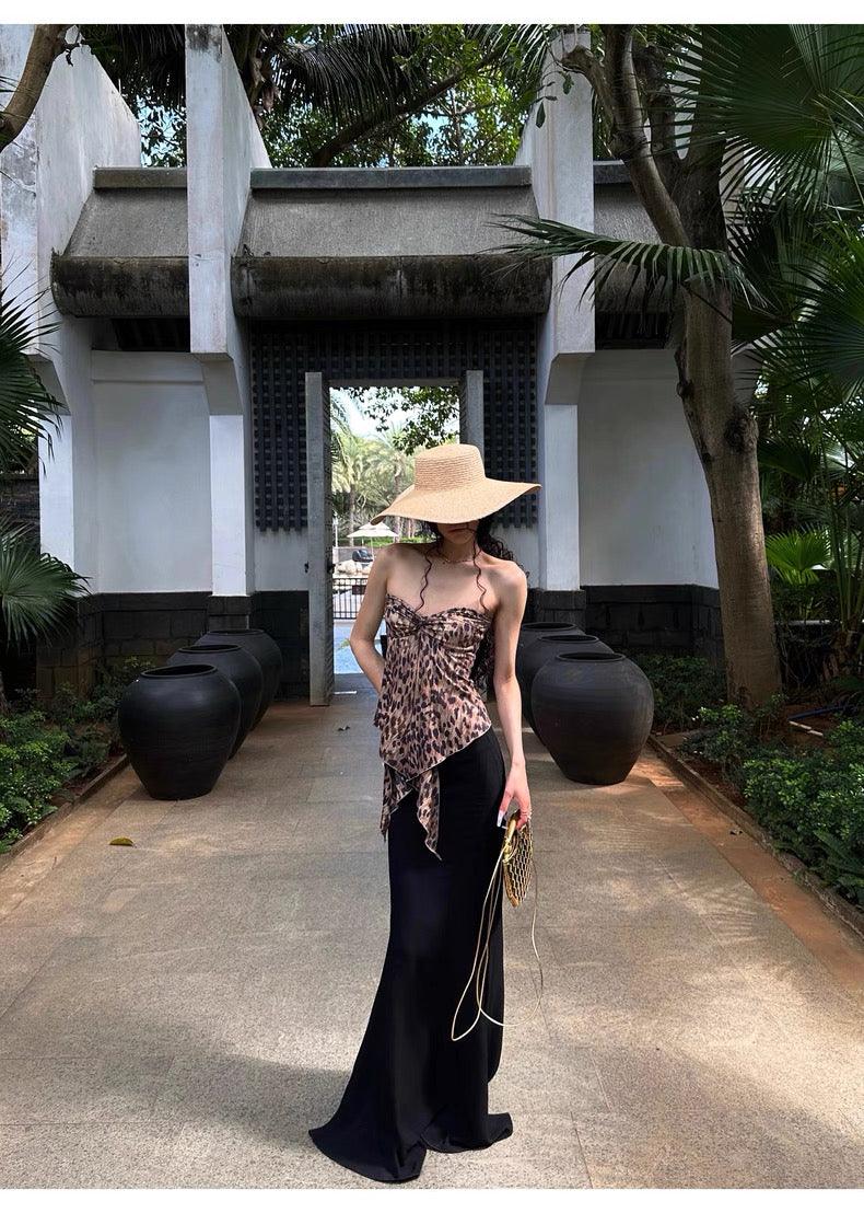 Black maxi skirt