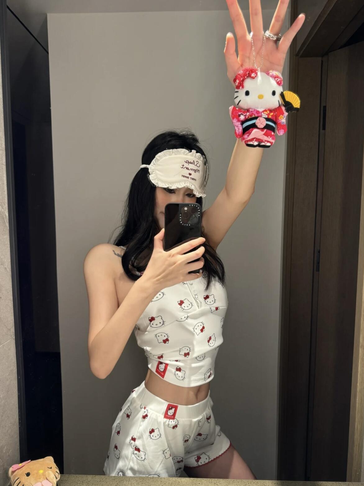 Hellokitty cami shorts pajamas set