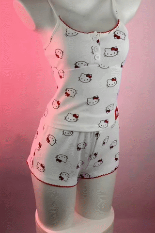 Hellokitty cami shorts pajamas set
