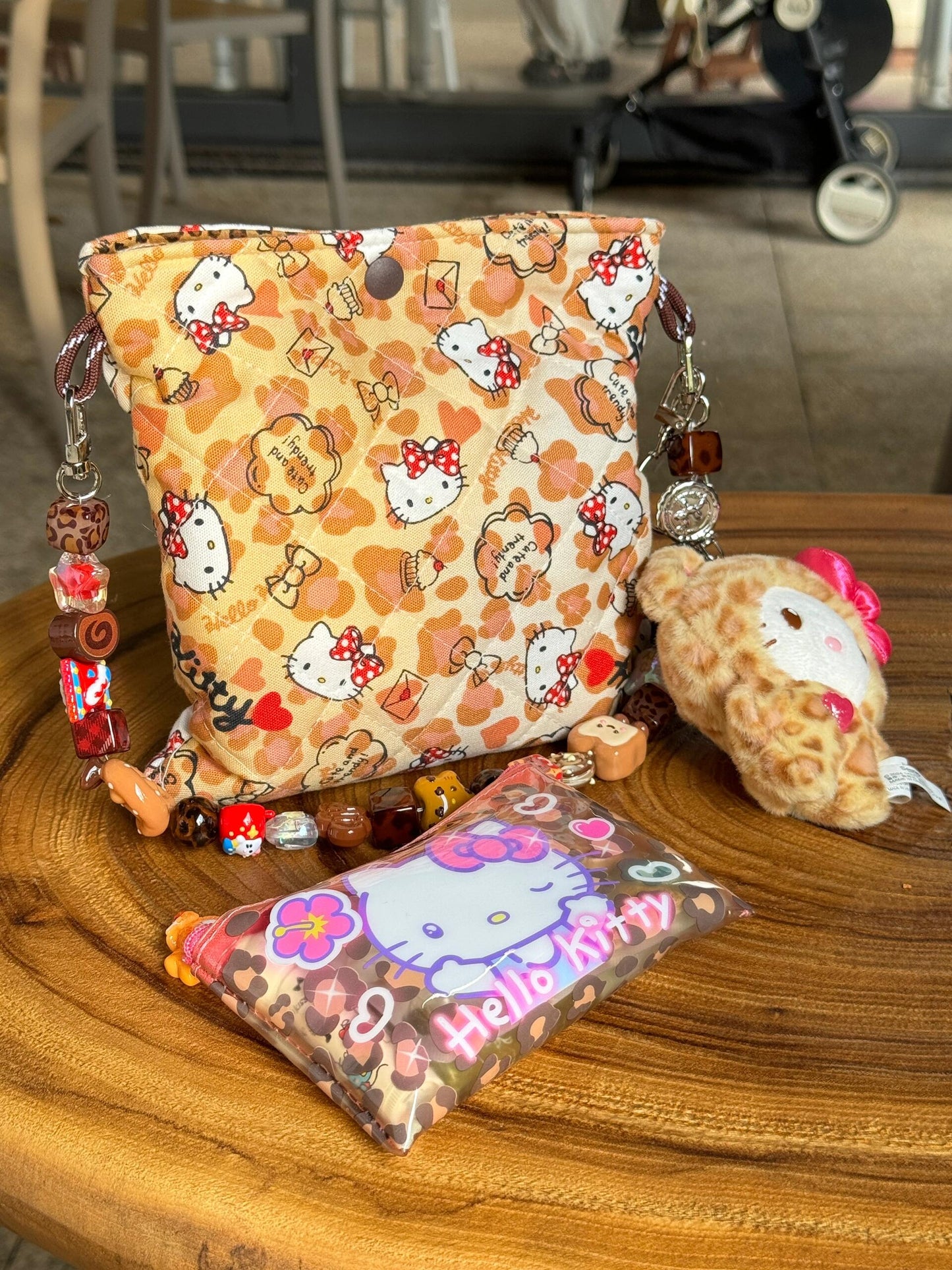 HelloKitty Pink Leopard Print Pendant