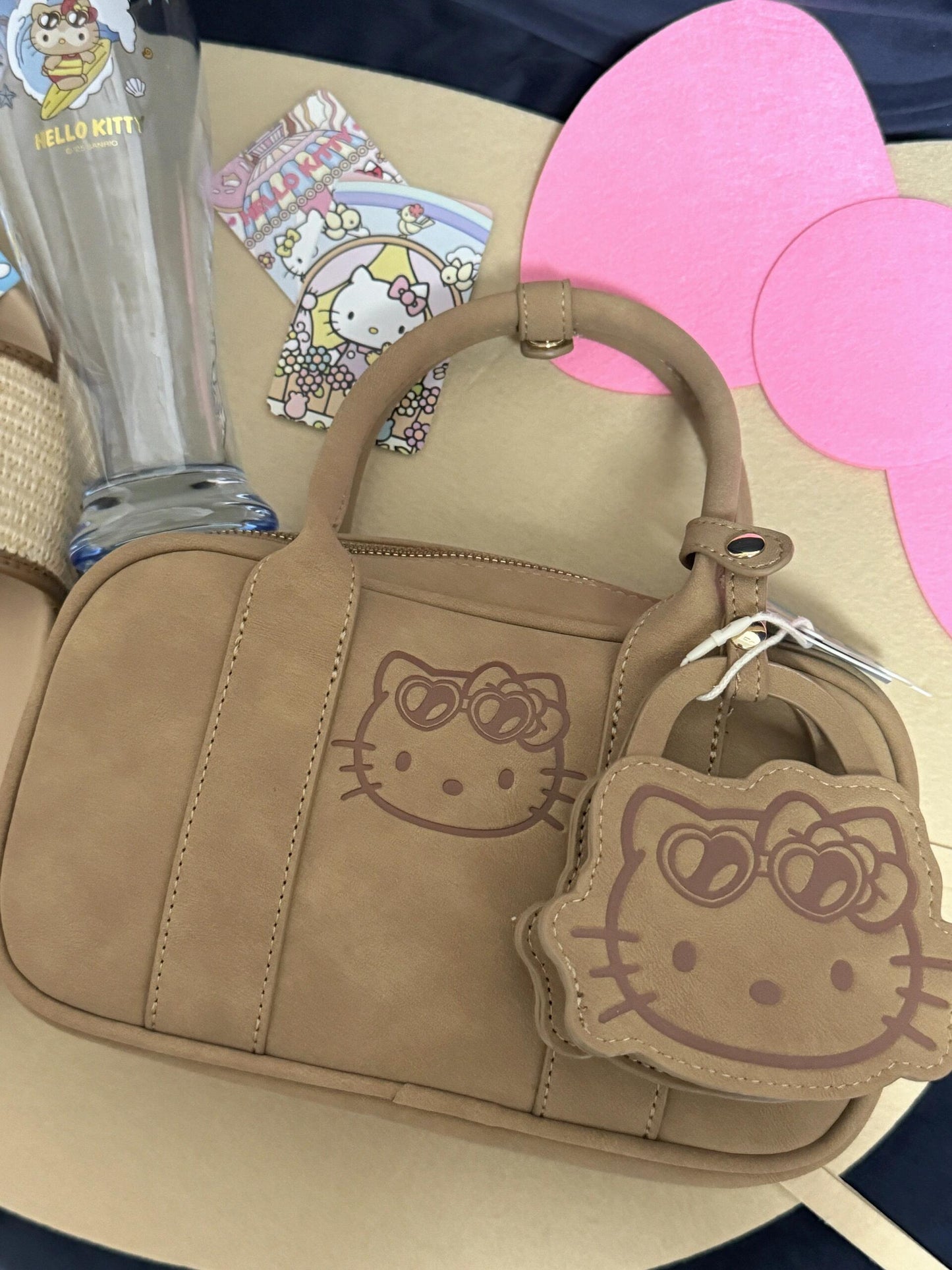 Brown Tanned Hello kitty Bag