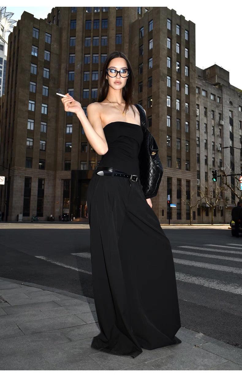 Straight suit pants