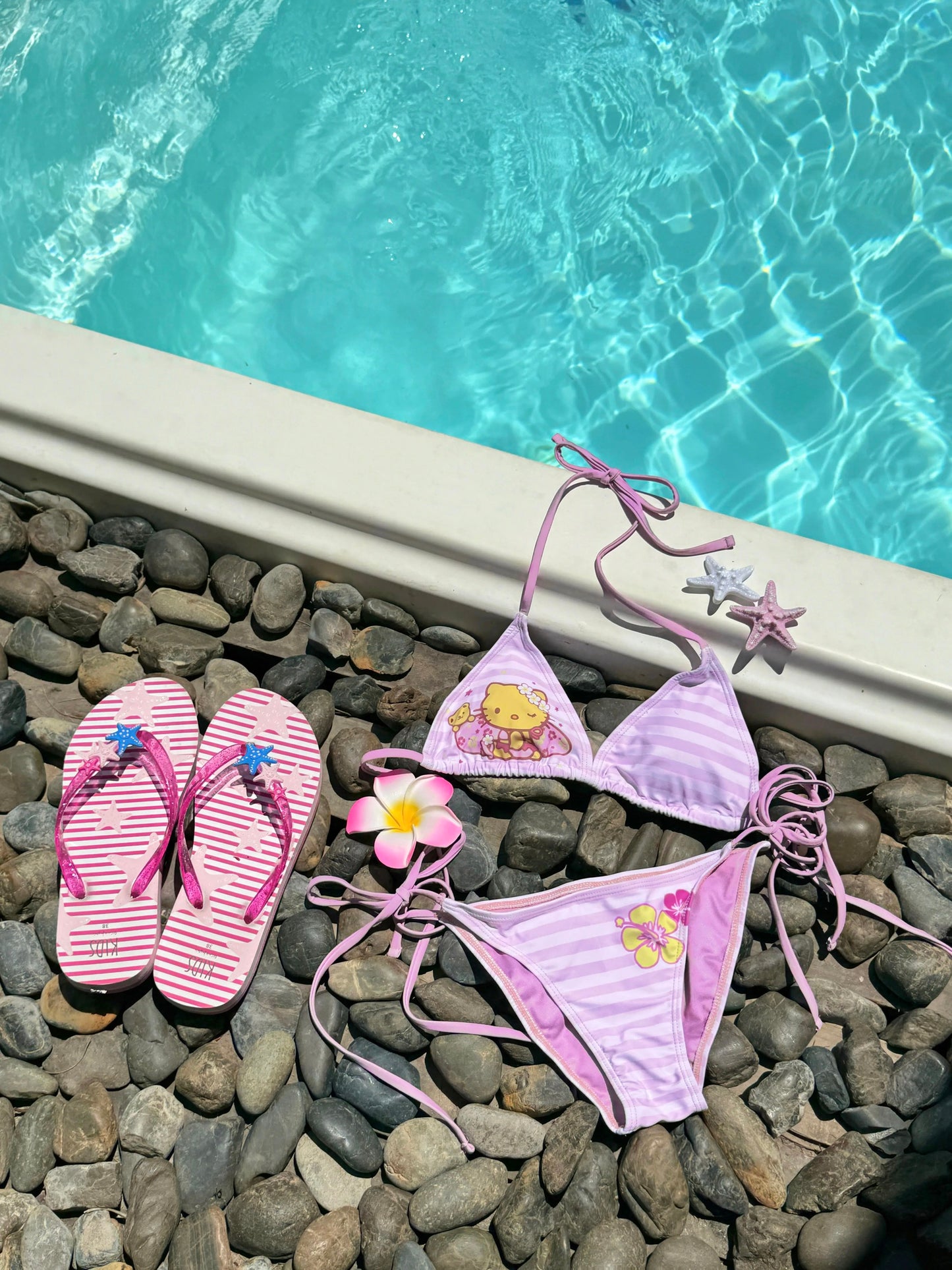 Pink Tanned Hellokitty Bikini