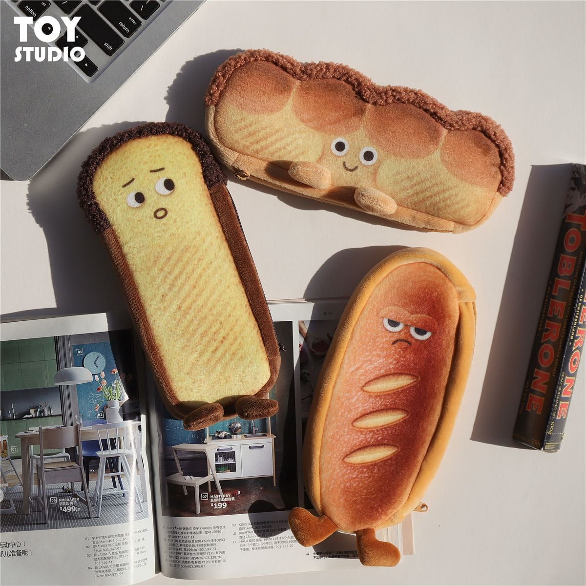 Bread Pencil Case&Storage Bag