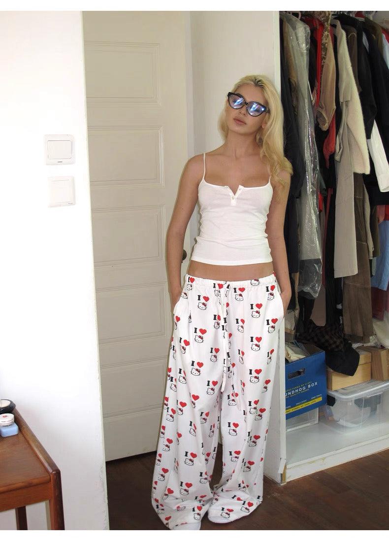 hello Kitty Printed slacks
