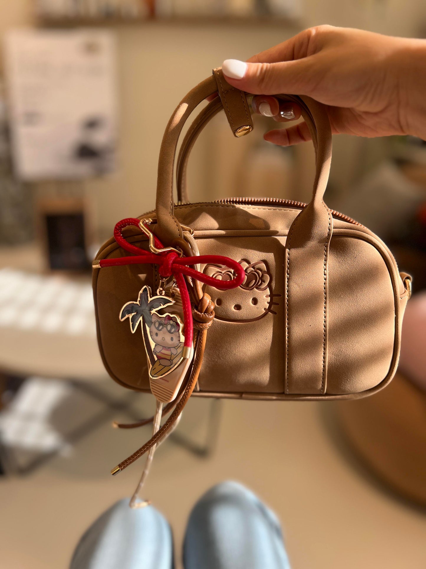 Brown Tanned Hello kitty Bag