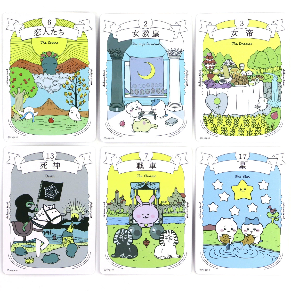 chiikawa 22cards tarot cards