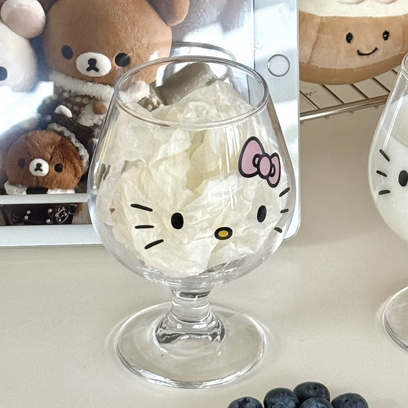 Hello Kitty wine glass