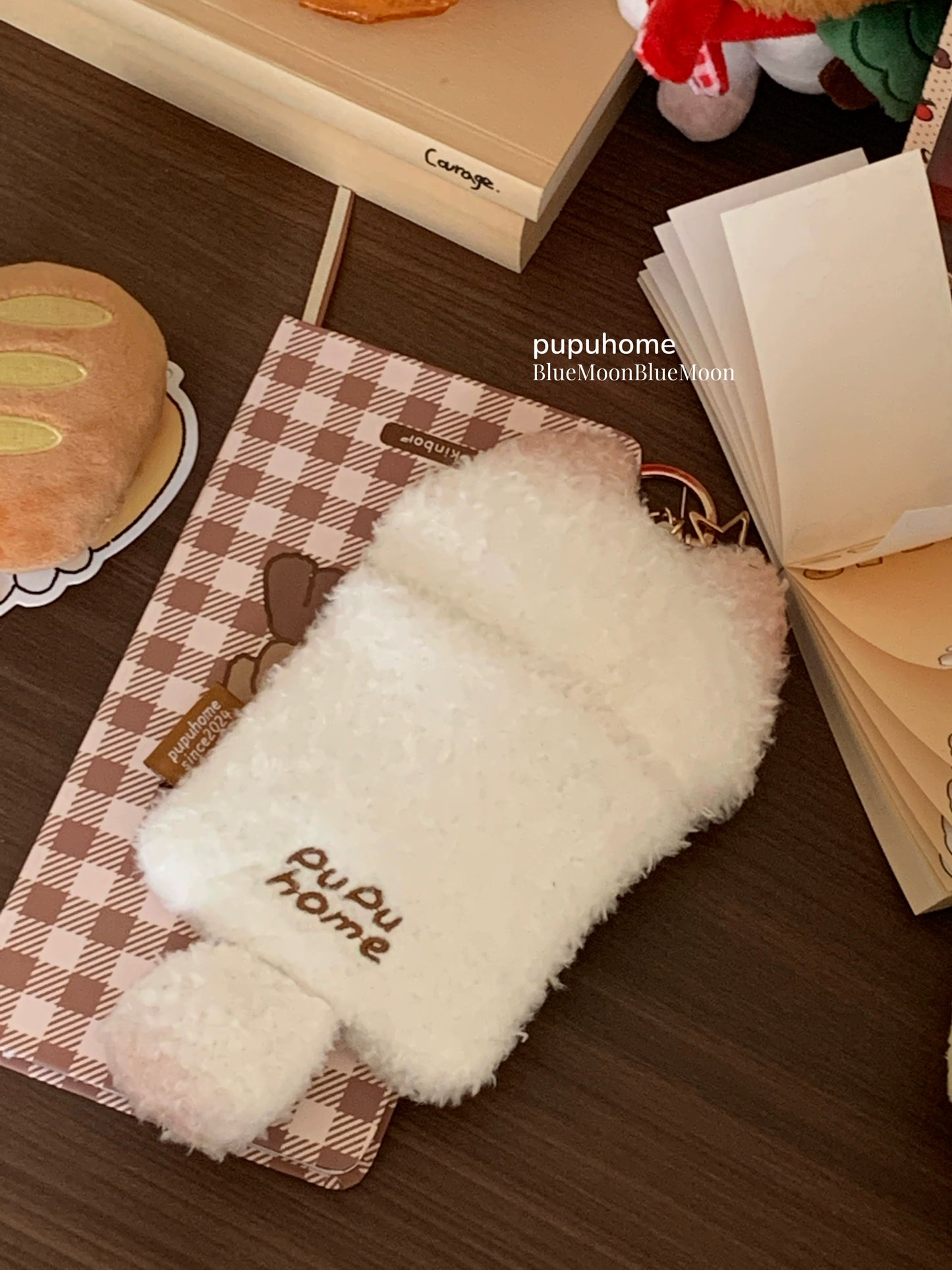 Mantou Cat Pupu Plush Ferrule