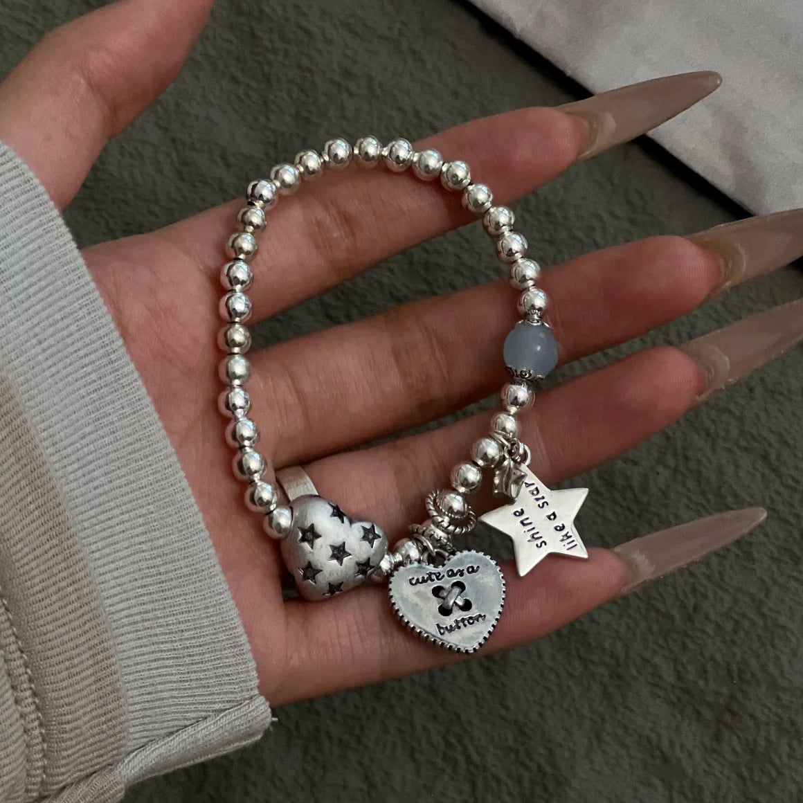 Zircon Ring Bracelet with Circular Principle