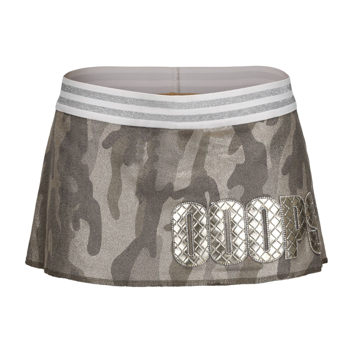 Metal Heavy Industry Camouflage Short Coat Short Skirt Set