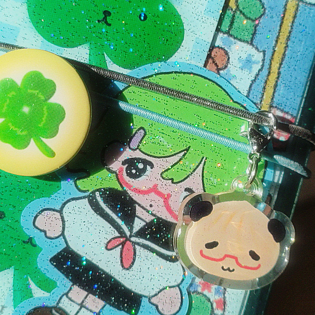 Exquisite little girl acrylic charm