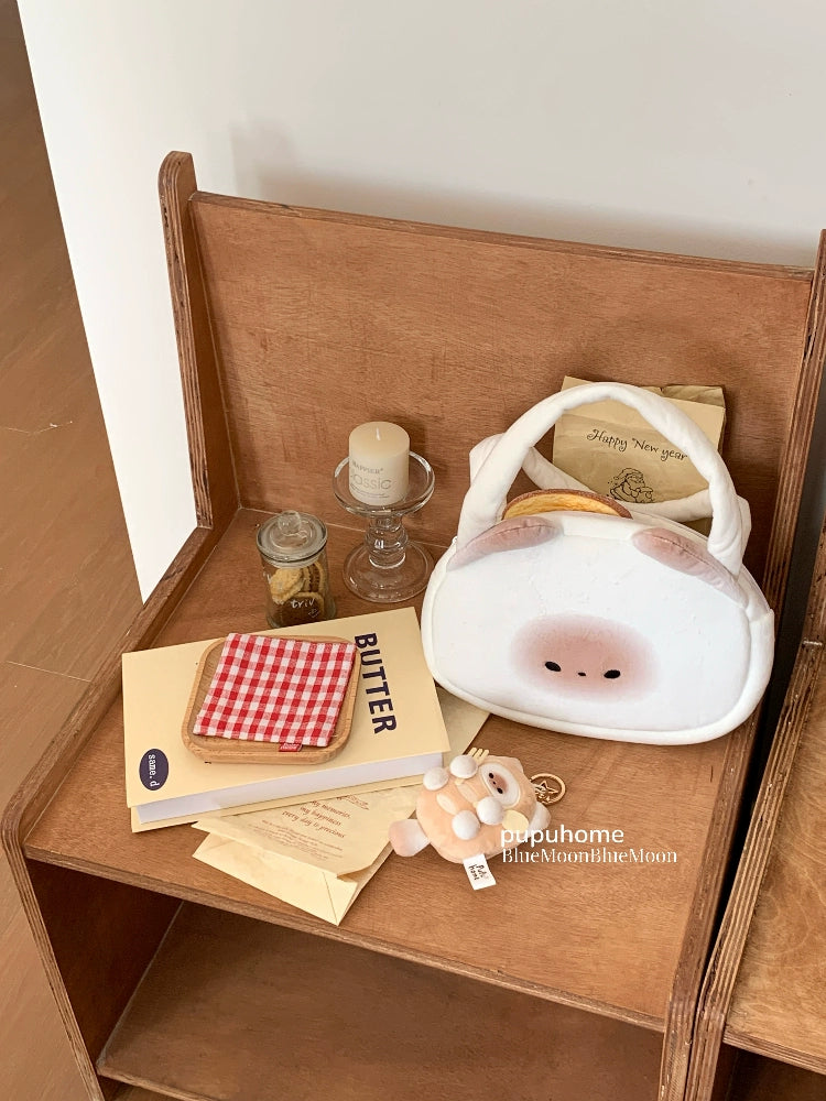 Mantou pupu small handbag plush