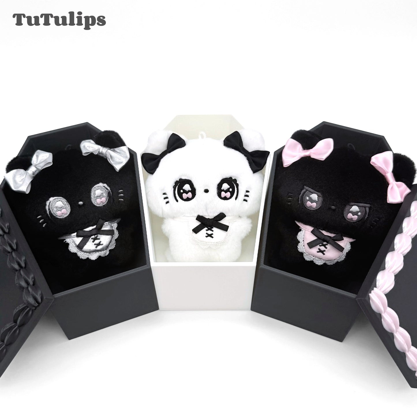 Don't mess with rabbits TuTu series cat plush pendant