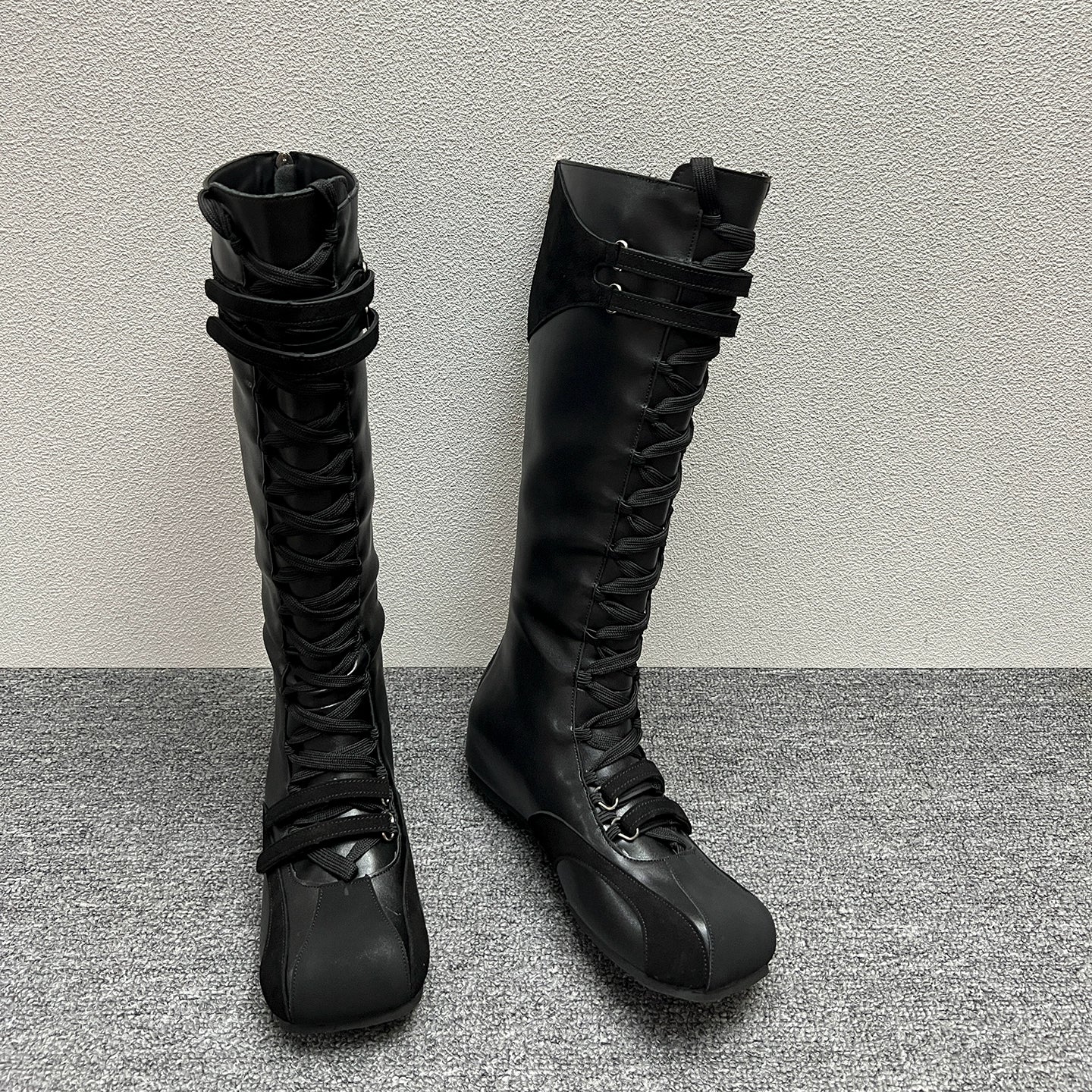 lace up high boots