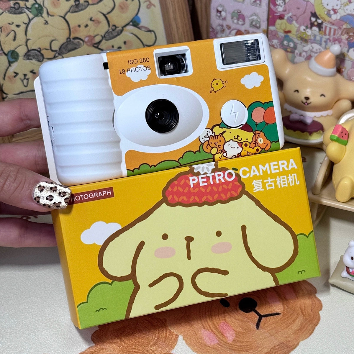 Kuromi disposable film camera, point and shoot film