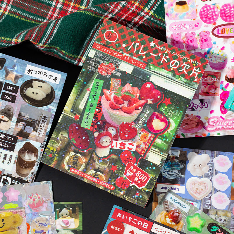 Romantic Memory Series Japanese Ancient Manga Style Sticker Book45pieces