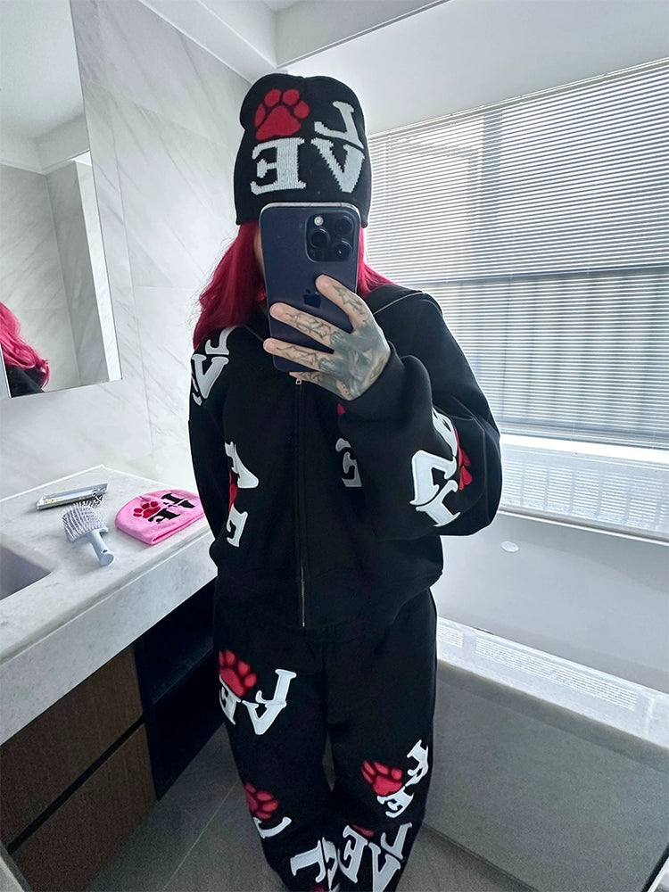 LETTER LOVE Knitted Cold Cap